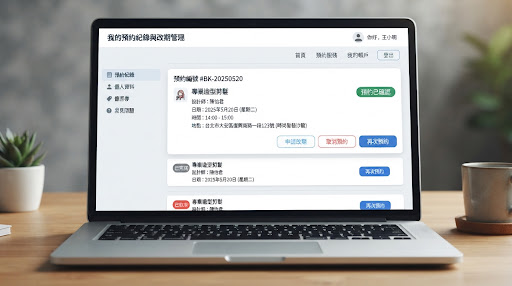 個人預約紀錄與改期取消