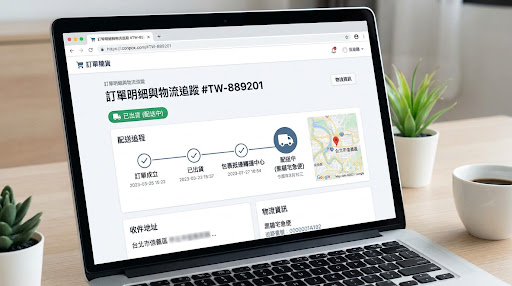 訂單明細與即時物流追蹤